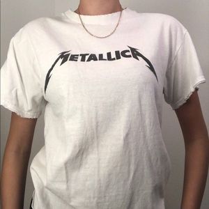 Metallica Brandy Melville White T-shirt